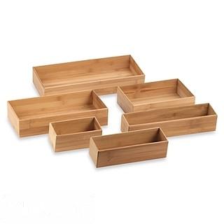 BAMBOO 6-INCH X 15-INCH DRAWER ORGANIZER                                                            
