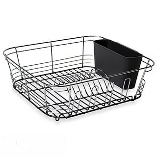 OMNI SMALL CHROME DIPPED DISH DRAINER IN GREY                                                       