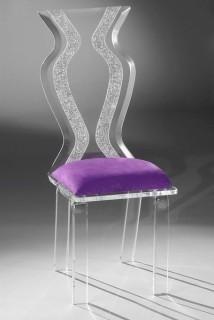 Muniz Monaco Acrylic Side Chairs(x2)