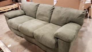 Olive Green Fabric Sofa - New Store Demo