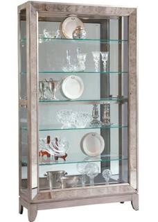 Acubens Lighted Curio Cabinet-Broken Back Mirror-As Is