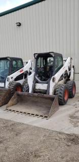 2013 Bobcat S650 Skid Steer, Bucket, Aux Hyds, Cab, 12-16.5 Tires, Showing 5,796 HRS. S/N A3NV20723. Unit 142. NOTE: NO DOOR