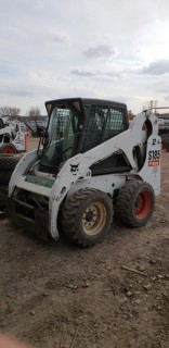 2011 Bobcat S185 Skid Steer, Aux Hyds, Cab, 10-16.5 Tires, Showing 4,283 HRS. S/N A3L941313. Unit 182 *NOTE NO BUCKET*