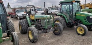 1992 John Deere 5400 MFWD Tractor, 2-Hyd Outlets, PTO, 285/75R16 Frts, 21.5-16.1 Rears, Showing 0887 HRS. S/N LV5400C130415. Unit 93