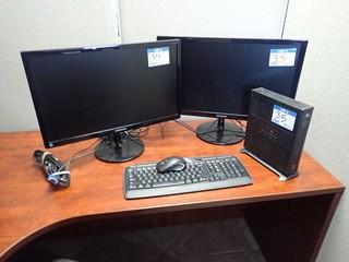 Wyse Desktop Computer w/ Samsung S23C350 Flatscreen Monitor, Samsung S23C350L Flatscreen Monitor, Keyboard and Mouse. **NOTE: NO HARDDRIVE, LOCATED IN MILK RIVER**