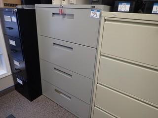 Lateral 4-Drawer File Cabinet. **LOCATED IN MILK RIVER**