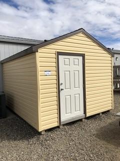 Skidded 12'x10' Garden Shed. **CANNOT BE REMOVED UNTIL TUE. APRIL 30- LOCATED IN MILK RIVER**