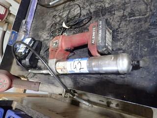 Alemite Cordless Grease Gun w/Charger and 2 Batteries.  **LOCATED IN MILK RIVER**