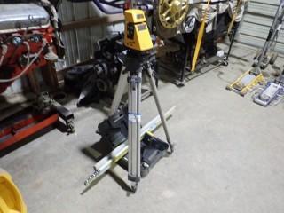 ProShot Laser Transit, Tri-Stand and 2 Leveling Rods. **LOCATED IN MILK RIVER**