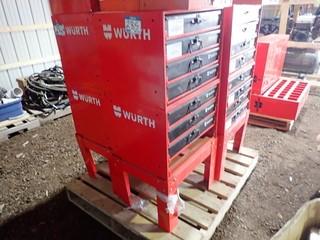 Wurth 2-Section Parts Organizer w/ Asst. Nipples and Clamps, etc. **LOCATED IN MILK RIVER**
