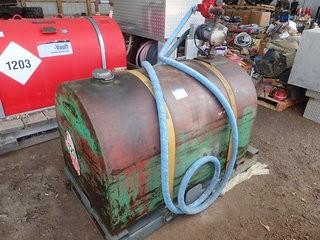 Skidded 630L Fuel Tank w/Fill-Rite Electric Pump and 800c Meter. **LOCATED IN MILK RIVER**