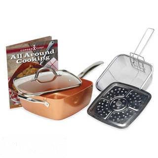 COPPER CHEF(TM) 5-PIECE DEEP 9.5-INCH SQUARE PAN SET