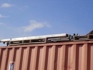 Lot of Approx. 30 Load Bars- on top of Sea-Can.  **LOCATED IN MILK RIVER**