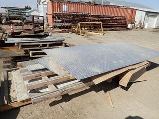 Lot of Checkerplate, Steel Plate, Aluminum Plate, Wire Mesh, etc.  **LOCATED IN MILK RIVER**