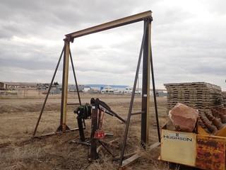 A-Frame w/ Trolley. **LOCATED IN MILK RIVER**