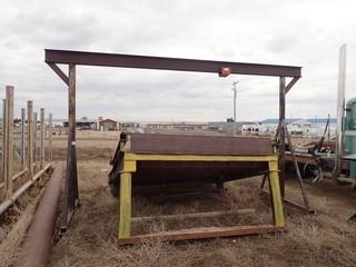 Mobile A-Frame w/ Beam Trolley. **LOCATED IN MILK RIVER**