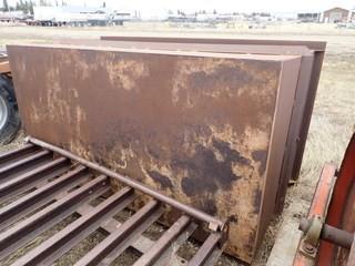 Steel Ramp and Shop Built Steel Tank w/ Grated Tank. **LOCATED IN MILK RIVER**