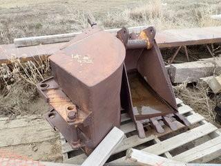 Lot of 28" Digging Bucket and 16" Digging Bucket. **LOCATED IN MILK RIVER**