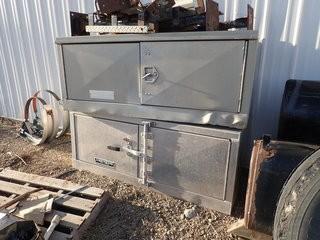 Lot of 3 Lode King Trailer Utility Boxes, 4 Bumpers, Magnum Checkerplate Box, Tanks, etc. **LOCATED IN MILK RIVER**