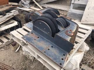Lot of Steering Axle, Lift Axle and 2 Aluminum Wheels. **LOCATED IN MILK RIVER**