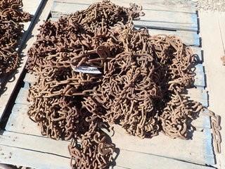 Lot of 24.5 Truck Chains. **LOCATED IN MILK RIVER**