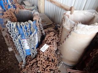 Lot of Heavy Duty Chains. **LOCATED IN MILK RIVER**