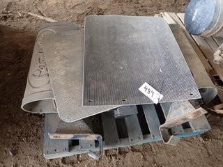 Lot of 2 Crates and 1 Pallet Mud Flaps w/Brackets, Truck  Tractor Air, Electrical and Hydraulic Hoses, Air Filters, etc. **LOCATED IN MILK RIVER**