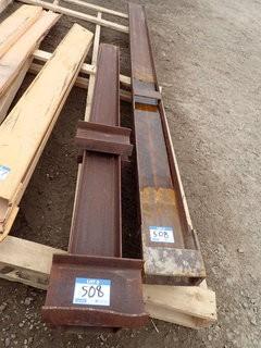 Lot of 10' x 7" Fork Extensions and 7' x 6" Fork Extensions. **LOCATED IN MILK RIVER**