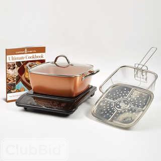 COPPER CHEF(TM) INDUCTION COOKTOP WITH 11" CASSEROLE PAN