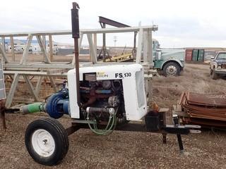 Single Axle Trailer Mounted Irrigation Pump w/ Ford 6-cyl Gas Engine and Monarch 205HGP3 Pump. **LOCATED IN MILK RIVER**