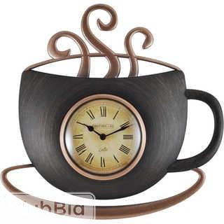 FirsTime(R) Latte Cup Wall Clock in Bronze