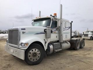 2015 International 9900iSFA Tandem Axle Truck Tractor. Cummins ISX 550hp Diesel Engine, 18-Speed Transmission, 13,220lbs Front Axle, 40,000lbs Rear Axles, 11R24.5 Tires, 246" W/B, Aluminum Budd Wheels, Air Ride Suspension, 51" Sleeper, Sliding Fifth-Wheel, Wet Kit, Engine Heater, Showing 486,224kms and 9,364hrs, CVIP Expires 10/19. VIN 3HSDMAPR3FN658421. **LOCATED IN SEXSMITH**