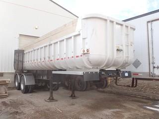 1979 Fruehauf Tandem Axle 42' Aluminum End Dump Trailer. 11R24.5 Tires, Aluminum Budd Wheels, Tail Gate and Refuse Gate. CVIP Expires 06/19. VIN DPA4F2W28. **COMPLETELY REBUILT-LOCATED IN MILK RIVER**