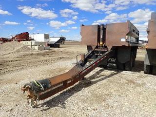 1980 Renn Tandem Axle Gravel Dump Pup Trailer. 14' Steel Box, 11R24.5 Tires, Steel Dayton Wheels, Spring Ride Suspension, CVIP Expires 04/19. VIN 14M1F56680. **LOCATED IN MILK RIVER**