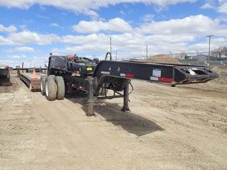 2008 Talbert 55HG120 55-Ton Tridem Axle Lowboy Trailer w/ 10' Deck Extension, 2009 Diamond Bl Tandem Axle Jeep w/Adjustable Fifth-Wheel Hitch, 2009 Pacesetter PS10D SA 3.7m Common Air Fish Mouth Booster. 27'x10' Working Deck, 275/70R22.5 Tires, Air Ride Suspension, Steel Budd Wheels on Trailer and Jeep, Aluminum Budd Wheels on Booster, Flip Over Neck Extension, Honda GX390 Gas Powered Hydraulics, Slings, Chains, Ratchets and Boomers, CVIP Expired 03/19. VIN 40FSK694281028834(Trailer VIN)  2T9JT2S299A176770(Jeep VIN) 2P9TD13169096062(Booster VIN) **LOCATED IN MILK RIVER**