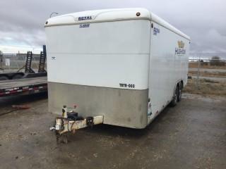 2015 Royal CHT820-72 Tandem Axle 8'x20' Enclosed Cargo Trailer, 7,000lb Axles, Ball Hitch, Man Door, Ramp Rear Door, Electrical, Lighting c/w contents. VIN 2S9JL4362F3031875. **LOCATED IN SEXSMITH**