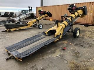 2013 Convey All UBH-1418-RCSC Rail Car Transfer Conveyor. 13HP Honda Gas Motor, 14" Tube Diameter, 18" Belt. SN 27061310155. **NEW PHOTOS COMING SOON- LOCATED IN SEXSMITH**