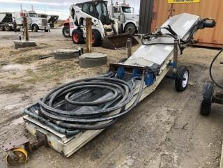 Source Energy Hydraulic Driven 24"x16' Swing Loader. Railcar Frac Sand Transfer Conveyor. SN 1352015.  **LOCATED IN SEXSMITH**