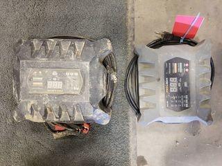 Lot of 2 Solar Pro-Logix Battery Chargers. ** LOCATED IN SEXSMITH**