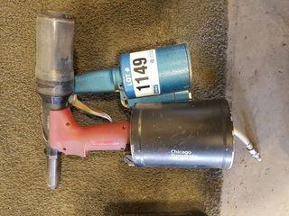 Lot of 2 Pneumatic Rivet Guns. ** LOCATED IN SEXSMITH**