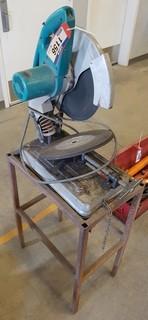 Makita 14" Chop Saw w/ Stand. ** LOCATED IN SEXSMITH**