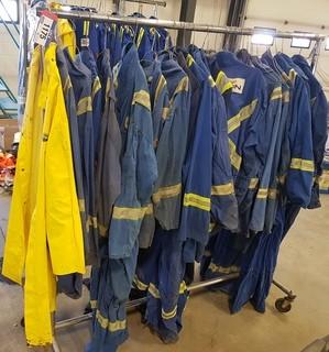 Lot of Used Fire Retardant Coveralls. ** LOCATED IN SEXSMITH**