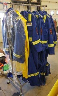 Lot of Used Fire Retardant Coveralls . ** LOCATED IN SEXSMITH**