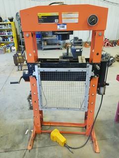 Strong Arm 50-Ton Hydraulic Press w/ Pneumatic Pump. ** LOCATED IN SEXSMITH**