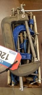 Lot of C-Clamps. ** LOCATED IN SEXSMITH**