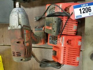 Milwaukee 18V Impact w/ 2 Chargers. ** LOCATED IN SEXSMITH**
