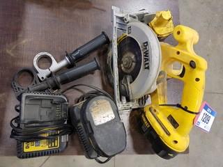Dewalt 18V Cordless Skill Saw w/ 2 Chargers. ** LOCATED IN SEXSMITH**