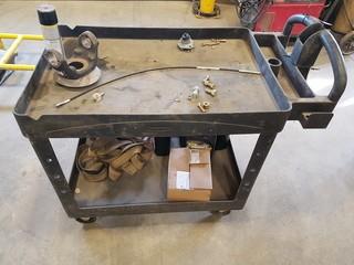 2-Tier Shop Cart w/ Contents. ** LOCATED IN SEXSMITH**