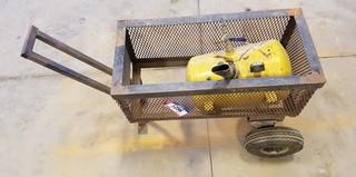 Shop Cart w/ Portable Tire Inflator. ** LOCATED IN SEXSMITH**