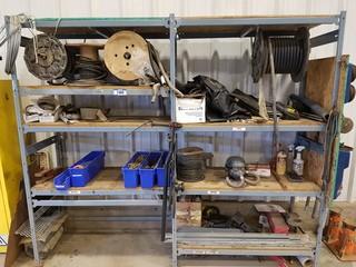 Shelving Unit w/ Contents. ** LOCATED IN SEXSMITH**